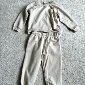 Cozy Cream Sweatshirt and Jogger Set